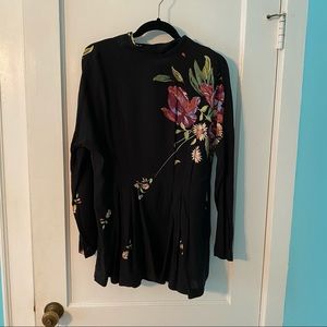 Free People Gemma Floral Tunic